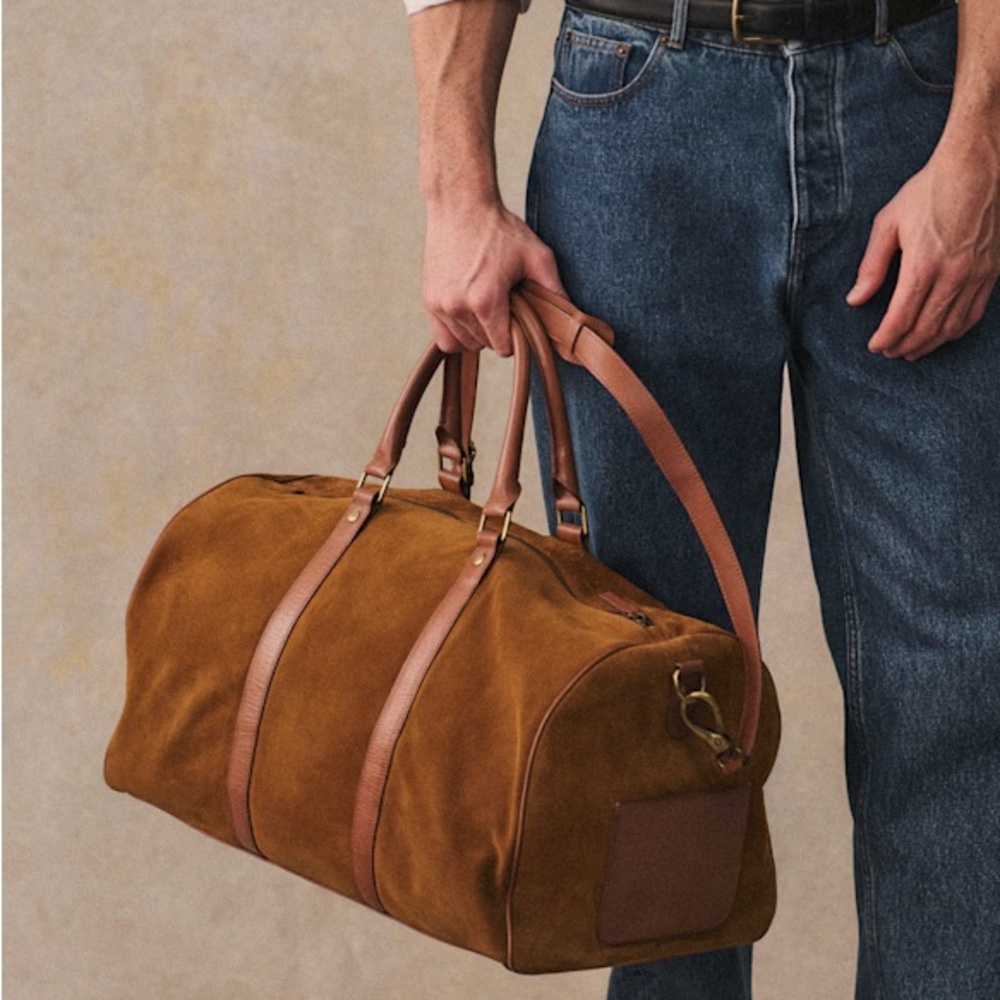 Sezane suede duffle bag Larkins Weekend Bag